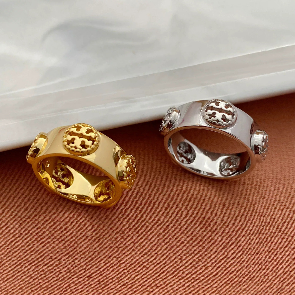 Tory Burch Metal Letter Ring for